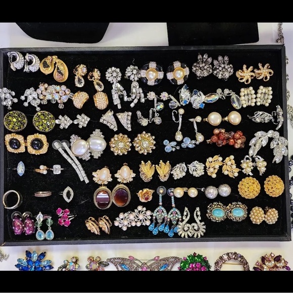 ⚜️ 5 LBs vintage mod retro gold & silver jewelry lot~ CURATED 2 YOUR STYLE ⚜️ - Picture 7 of 9